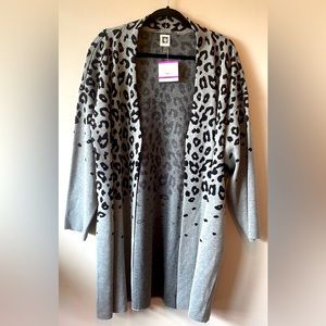 Long cardigan sweater by Anne Klein. Brand new. Size 2X.